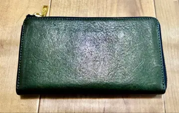 Hallelujah 하렐루야 가죽 장지갑 그린 녹색