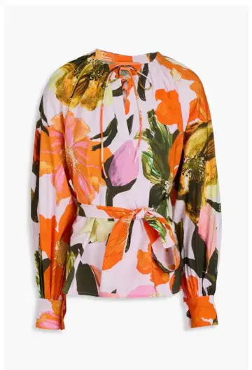 새상품 [ STINE GOYA ] 플로럴 프린트 블라우스