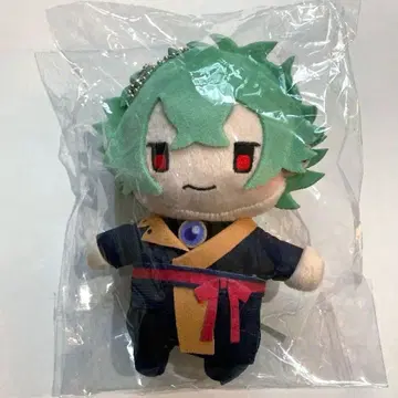 악마 집사와 검은 고양이 봉제 인형 키링 하나마루 아쿠네코