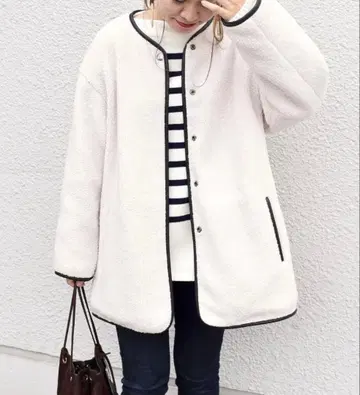 SHIPS 보아 코트 보아 자켓