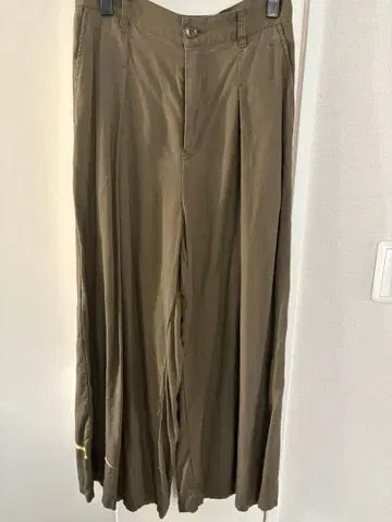 zucca 올리브 와이드 팬츠