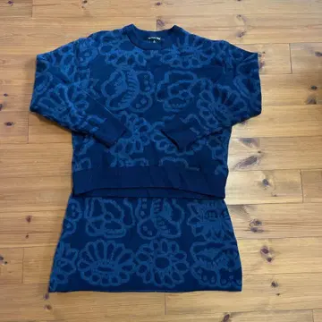 유니클로 마리메꼬 콜라보 메리노울 100% 니트 셋업 XL