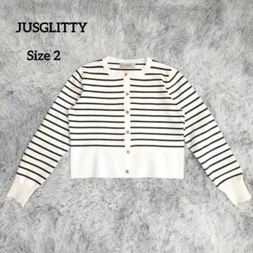 JUSGLITTY (저스길리티) 보더 가디건 M 사이즈