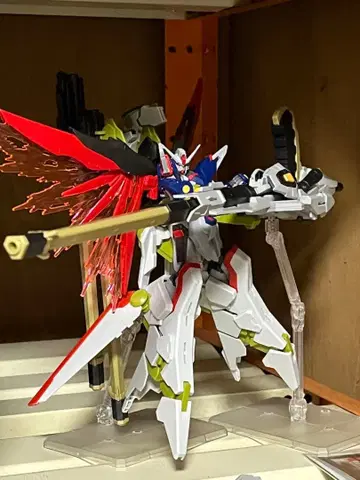 HG 데스티니 건담 & 제우스 실루엣 완성품