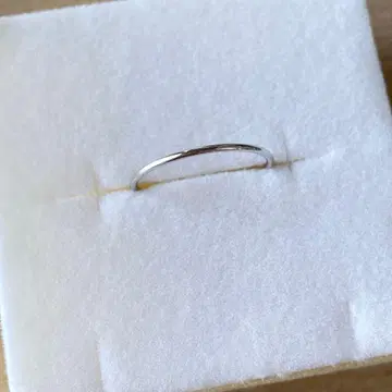 k10 화이트 골드 반지 1mm
