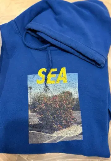 초기 레어 XL 윈드앤씨 풀오버 후디 후드티 블루