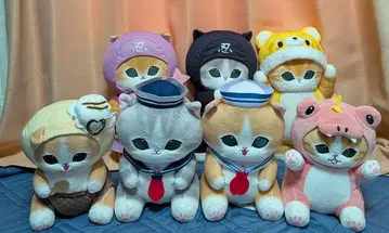 mofusand 봉제 인형 묶음 판매 7개 세트 전부 택 포함