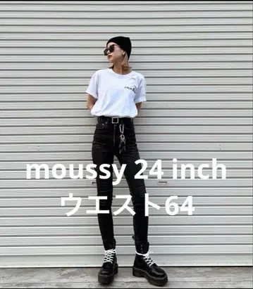 moussy 마우지 HW Rebirth BLACK 스키니 데님 24