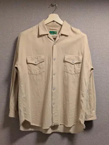 WESTOVERALLS 데님 웨스턴 셔츠 베이지 S/TYPE
