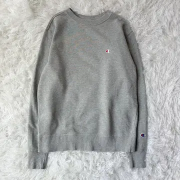 Champion 그레이 크루넥 맨투맨