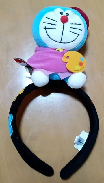 도라에몽 봉제 인형 머리띠