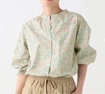 [ 새상품 ] 애프터눈 티 리버티 프린트 블라우스