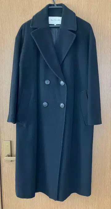 Ray beams 더블 체스터 코트 블랙