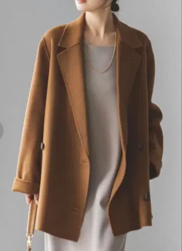 미사용 Noble Super160s 체스터 미들 코트