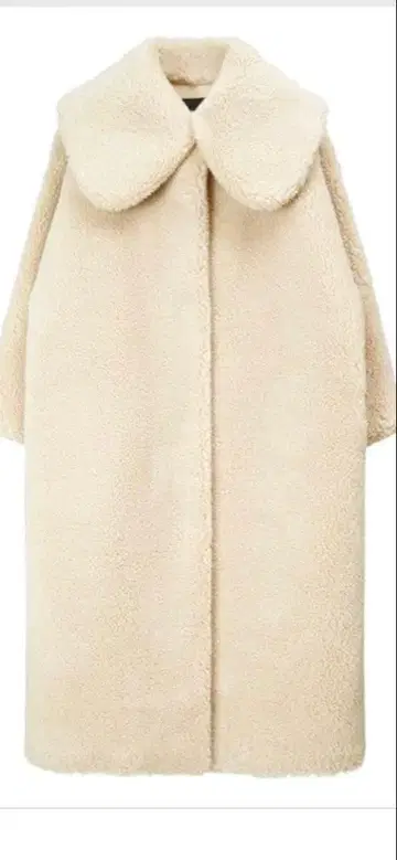 새상품급 에밀리아 위즈 보아 롱 코트 베이지 [ F ] 거의 미사용