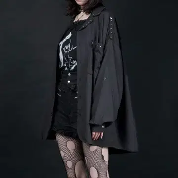 AVENCHUMU 아방츄움 오버사이즈 셔츠 블랙