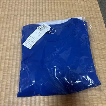 나카가와 마사시치 상점 푹신한 면 래글런 티셔츠 블루 새상품