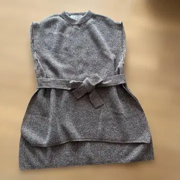 s.i.m. 심 벨트 니트 베스트 그레이 계열