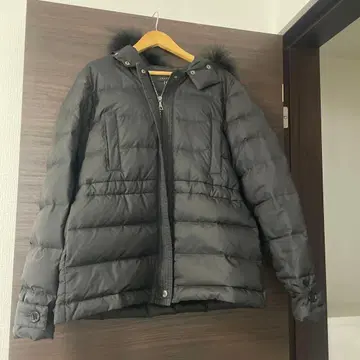 theory 블랙 다운 자켓 후드 부착