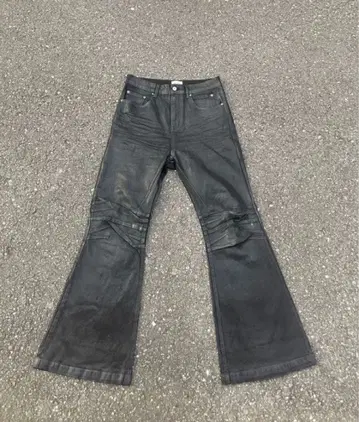 coating archive flare denim black Opium