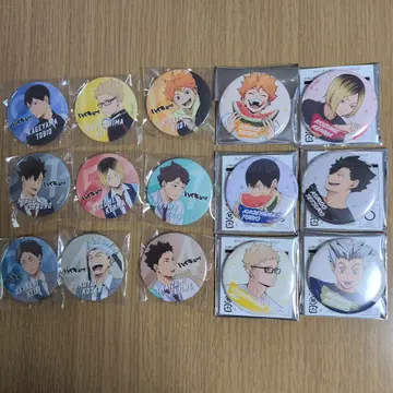 하이큐!! 스시로 콜라보 세븐 인터넷 한정판 캔뱃지 세트