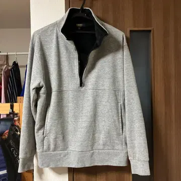 CLOSSI 그레이 하프 지퍼 트레이닝복 M