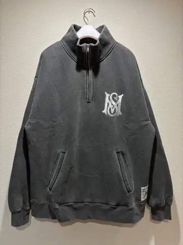 MFC STORE 하프 지퍼 맨투맨 빈티지풍