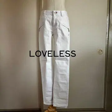 LOVELLESS 라브레스 화이트 데님 팬츠