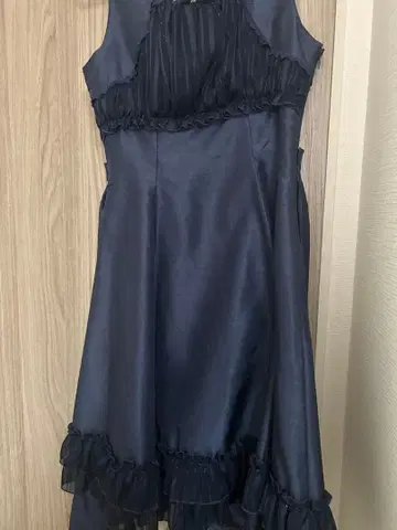 네이비 프릴 달린 JSK