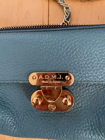 A.D.M.J. 파랑 가죽 숄더백