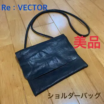 VECTOR 블랙 가죽 숄더백