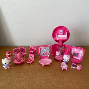 헬로키티 미니어처 인형의 집 세트 사과 방 인형 세트