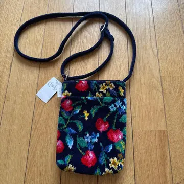 FEILER 꽃무늬 스마트폰 숄더백 네이비