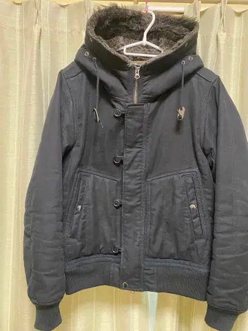 Beams 블랙 이너 보아 자켓 M