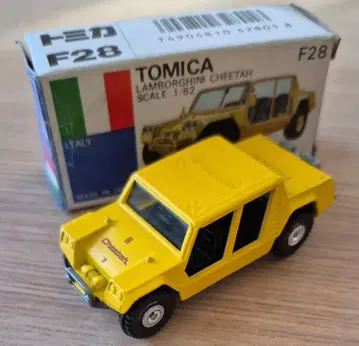 절판 파랑 상자 외국 자동차 시리즈 람보르기니 치타 토미카 F28