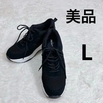 새상품급 or MORE 오아모아 힐업 스니커즈 L 사이즈 블랙