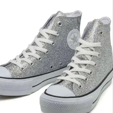 컨버스 하이컷 글리터 실버