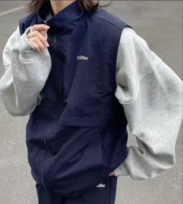 스탠드 나일론 베스트 네이비