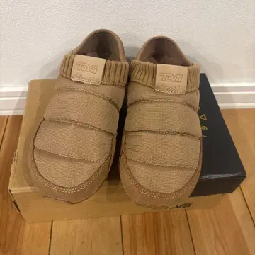 새상품 Teva 리엔버 모크 슈즈 베이지 슬립온 22