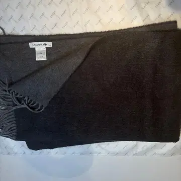 라코스테 머플러 올 블랙