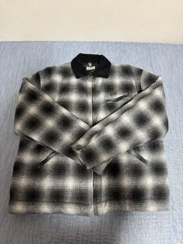 Backers 충전솜 체크 무늬 워크 자켓