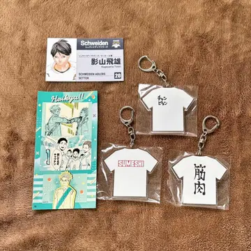 하이큐 T셔츠 키링 컬렉션 히나타 쇼요 오이카와 토오루 이와이즈미 하지메