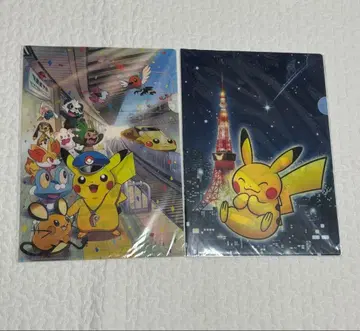 포켓몬 센터 A4 클리어 파일 도쿄역점 한정판 충전중 당시품