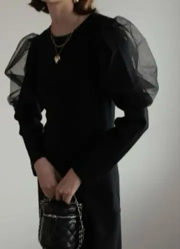 리디 튤 니트 원피스