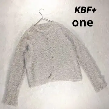 [ KBF 플러스 ] 샤기 니트 가디건 (one) 아이보리
