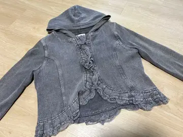 Kate ecru 프릴 달린 자켓 빈티지 가공 Y2K