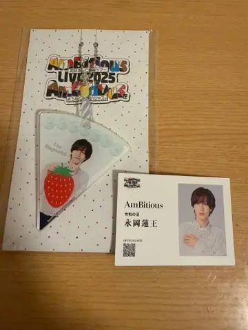 나가오카 렌 AmBitious 키링 명함풍 카드