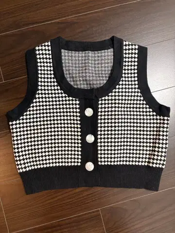 tnewties 니트 베스트 [ 부서진 필름 ]