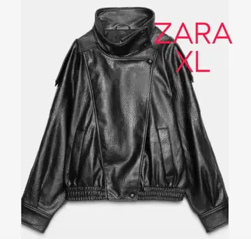 [ ZARA ] 페이크 레더 자켓 XL