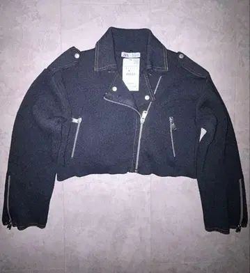 미사용 새상품 ZARA 자라 니트 자켓 블루종 가디건